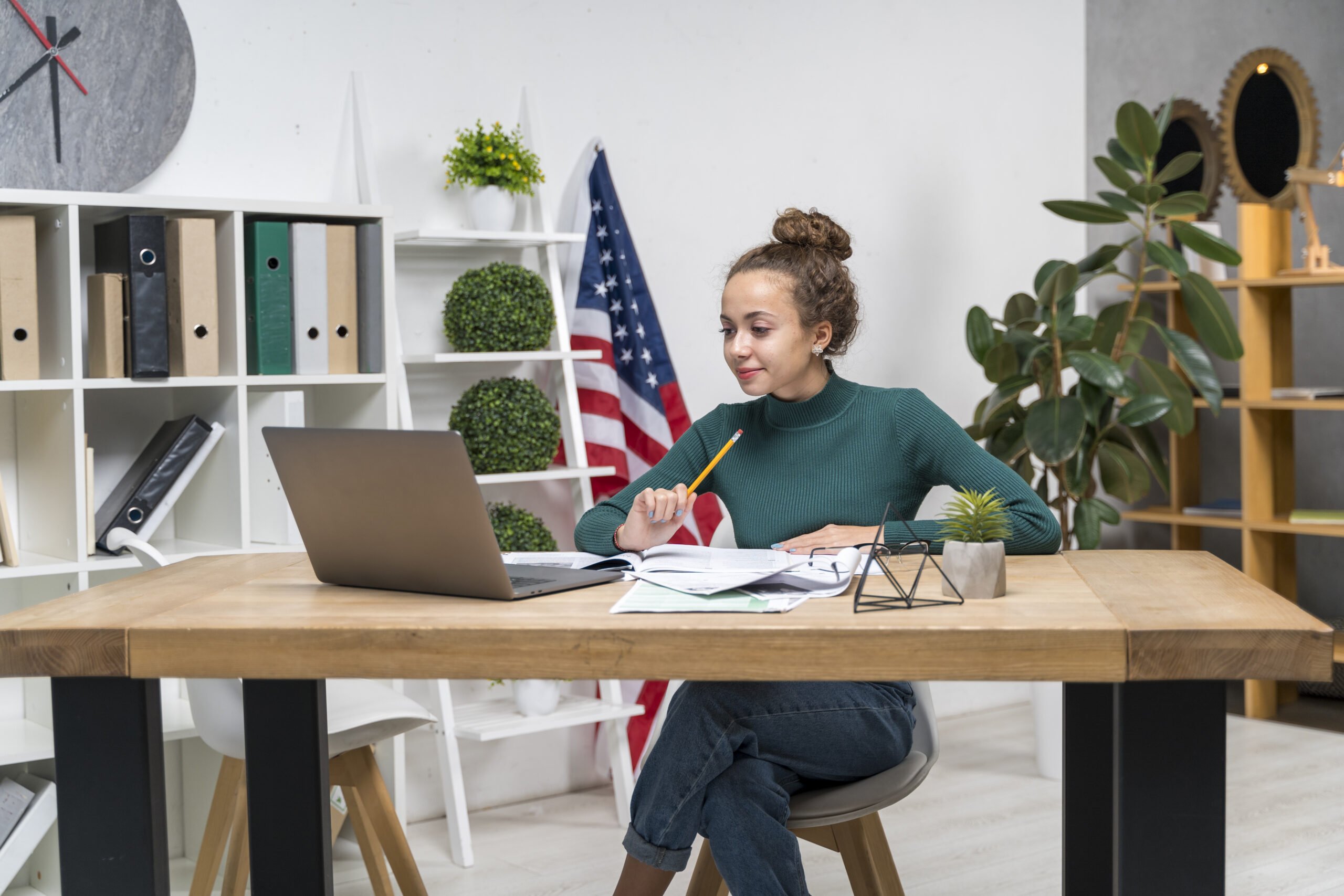 About Us medium shot girl studying desk indoors scaled